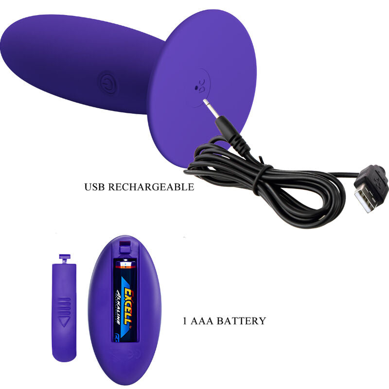 PRETTY LOVE - YOUTH PLUG ANALVIBRATOR FJÄRRKONTROLL VIOLETT