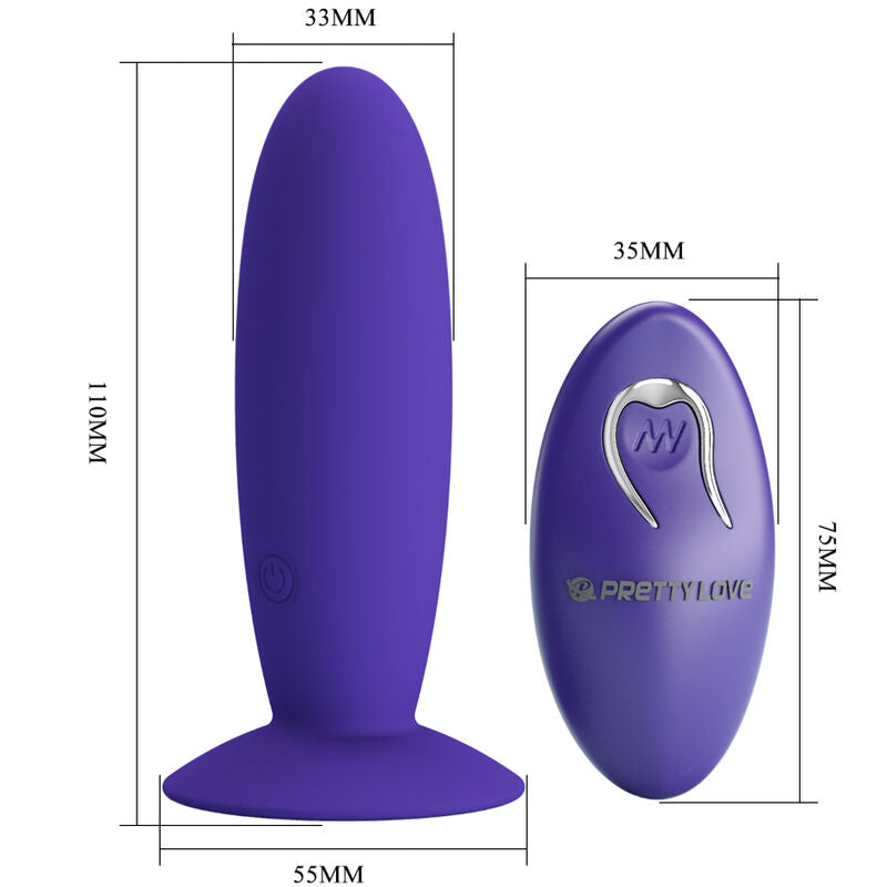 PRETTY LOVE - YOUTH PLUG ANALVIBRATOR FJÄRRKONTROLL VIOLETT