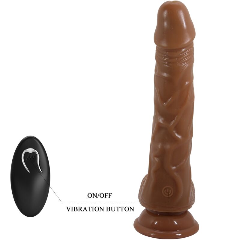 BAILE - BODACH REALISTISK VIBRATOR MED FJÄRRKONTROLL SUGKOPPA