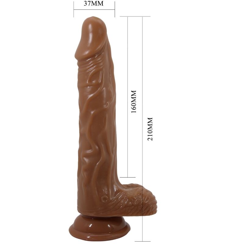 BAILE - BODACH REALISTISK VIBRATOR MED FJÄRRKONTROLL SUGKOPPA