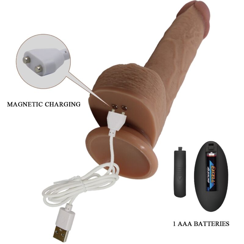 PRETTY LOVE - TOMMY REALISTISK DILDOVIBRATOR 22,5 CM