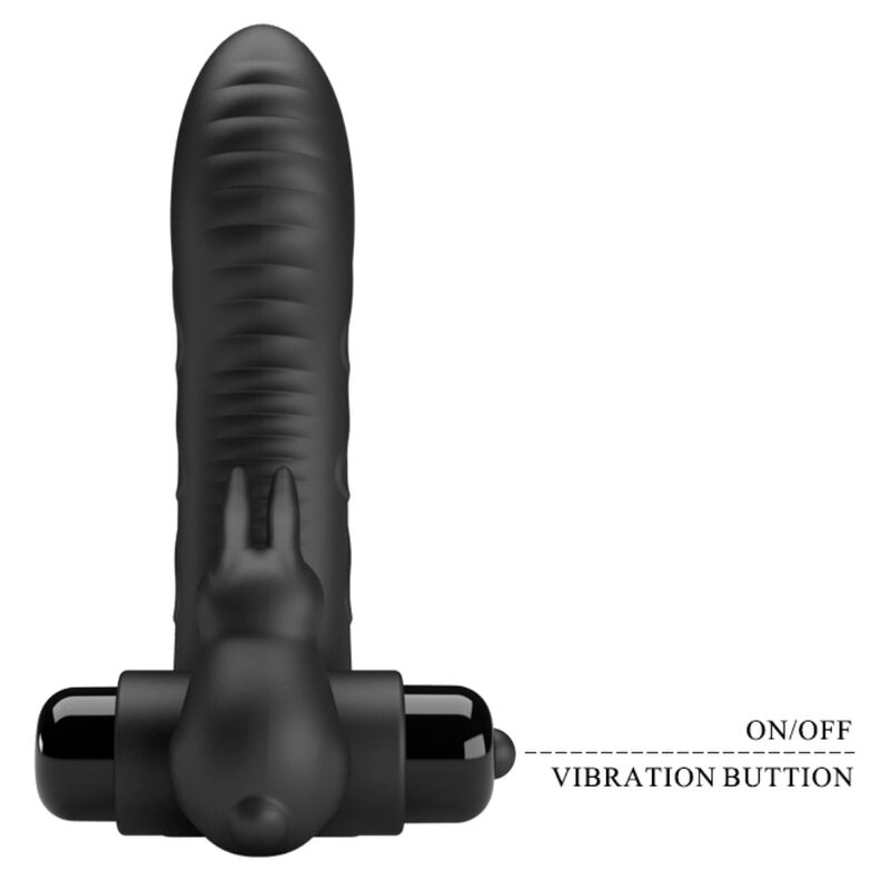 PRETTY LOVE - VANCE BLACK RABBIT VIBRATOR FINGERSKYDD