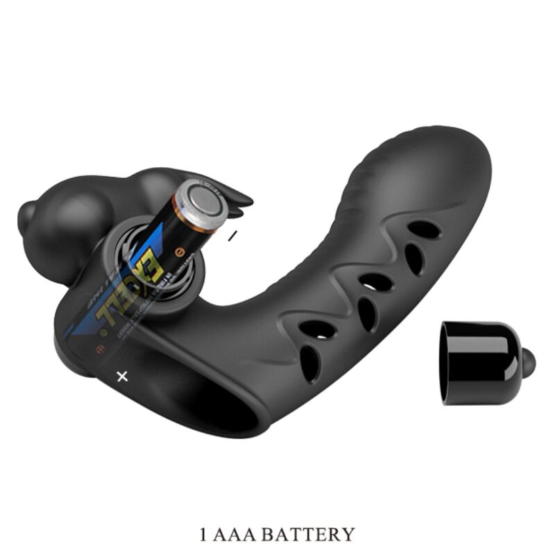 PRETTY LOVE - VANCE BLACK RABBIT VIBRATOR FINGERSKYDD
