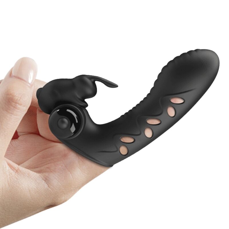 PRETTY LOVE - VANCE BLACK RABBIT VIBRATOR FINGERSKYDD