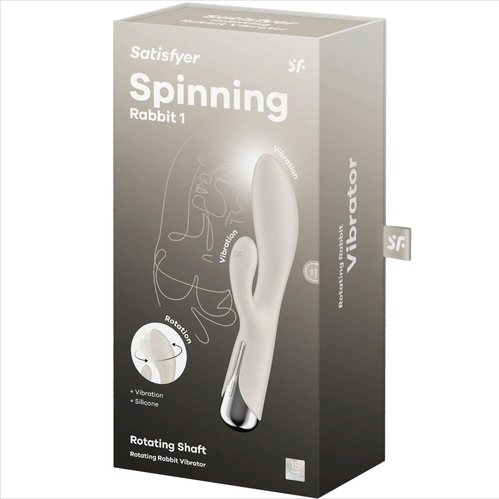SATISFYER - SNURRANDE KANIN 1 KLITORIS OCH RÖD G-PUNKTSSTIMULERING