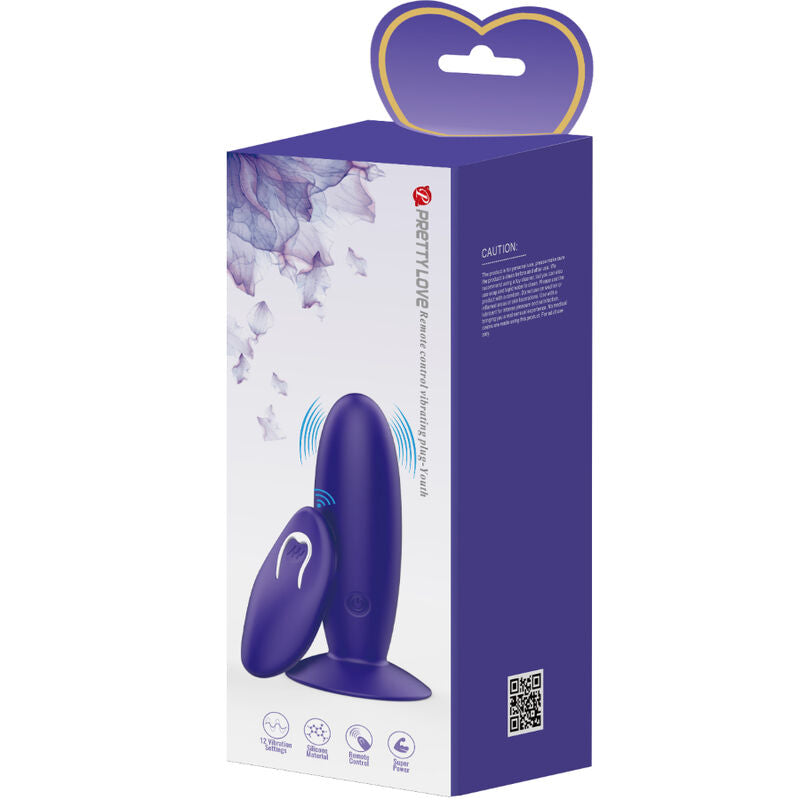 PRETTY LOVE - YOUTH PLUG ANALVIBRATOR FJÄRRKONTROLL VIOLETT