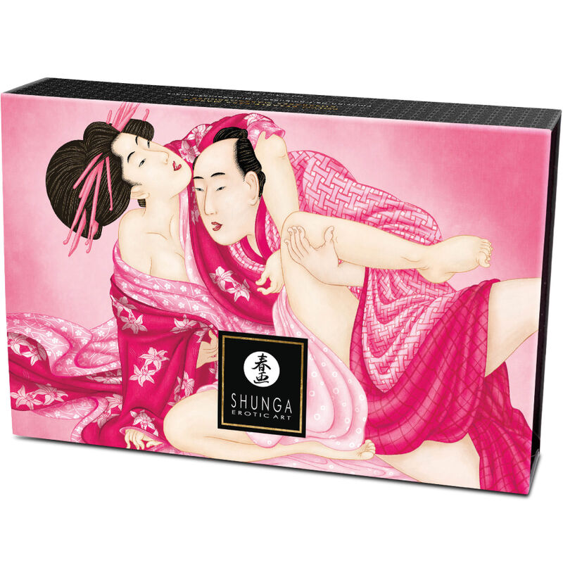 SHUNGA - ÄTBART MASSAGEPULVERKIT HALLON