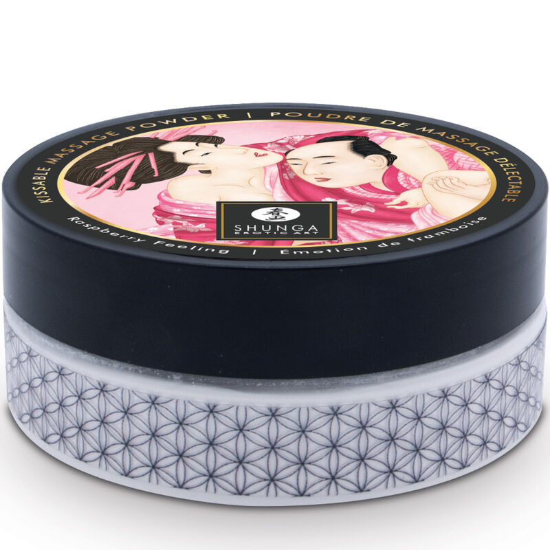 SHUNGA - ÄTBART MASSAGEPULVERKIT HALLON