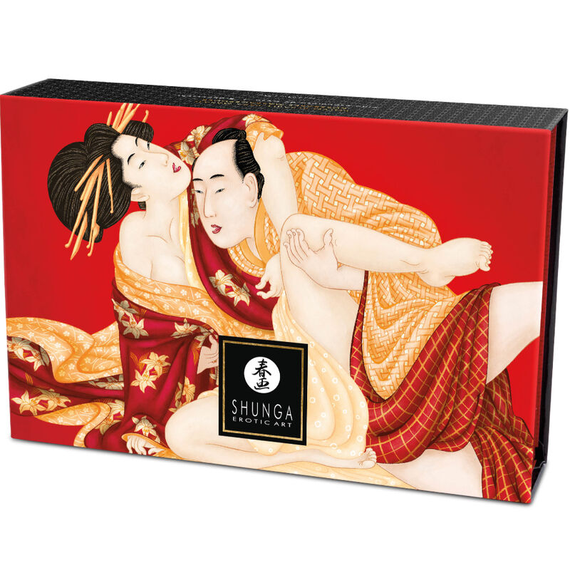 SHUNGA - JORDGUBB ÄTBART MASSAGEPULVERKIT