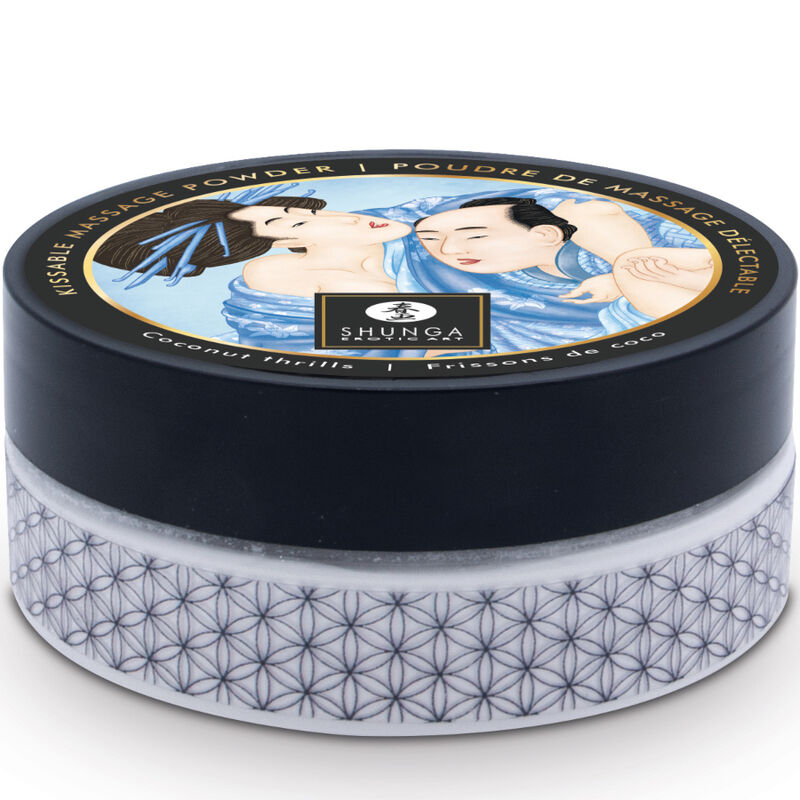 SHUNGA - KIT MED ÄTBART KOKOS-MASSAGEPULVER