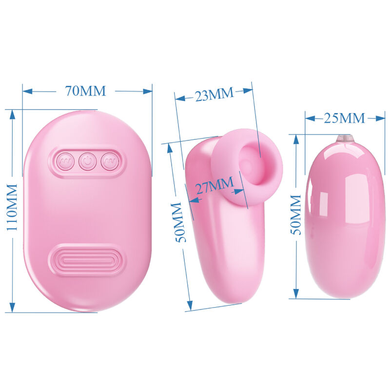 PRETTY LOVE - MAGIC BOX VIBRERANDE KULA &amp; ROSA STIMULATOR