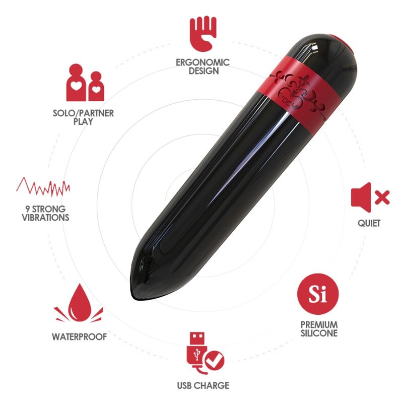 ARMONY - ROCKET VIBRATOR KULA FJÄRRKONTROLL SVART
