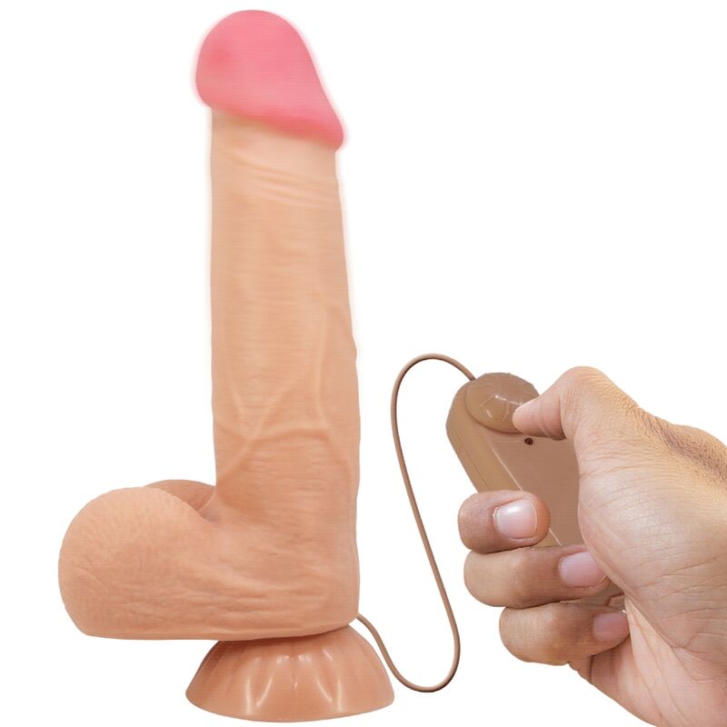 PRETTY LOVE - GLIDANDE HUDSERIE REALISTISK DILDO MED GLIDANDE HUD SUGKOPPA FJÄRRKONTROLL KÖTT 21,8 CM