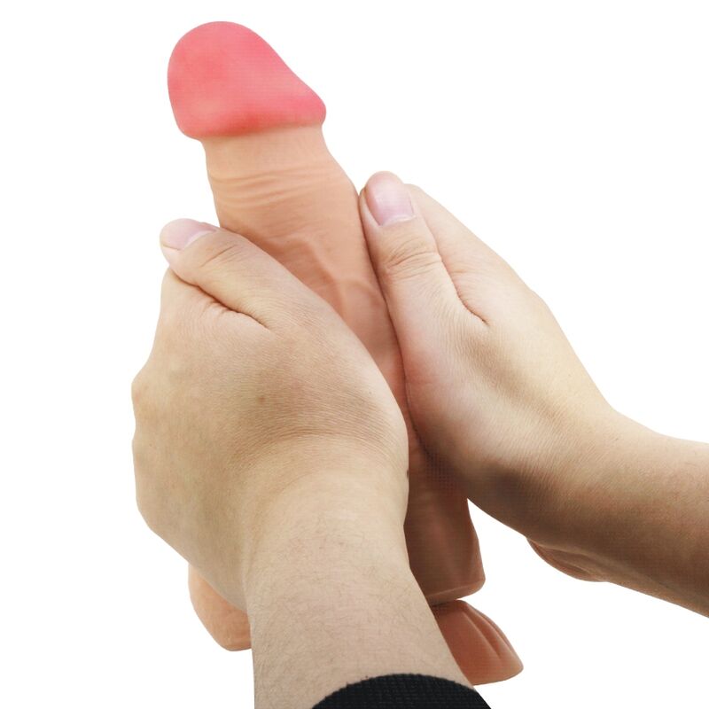 PRETTY LOVE - GLIDANDE HUDSERIE REALISTISK DILDO MED GLIDANDE HUD SUGKOPPA FJÄRRKONTROLL KÖTT 21,8 CM