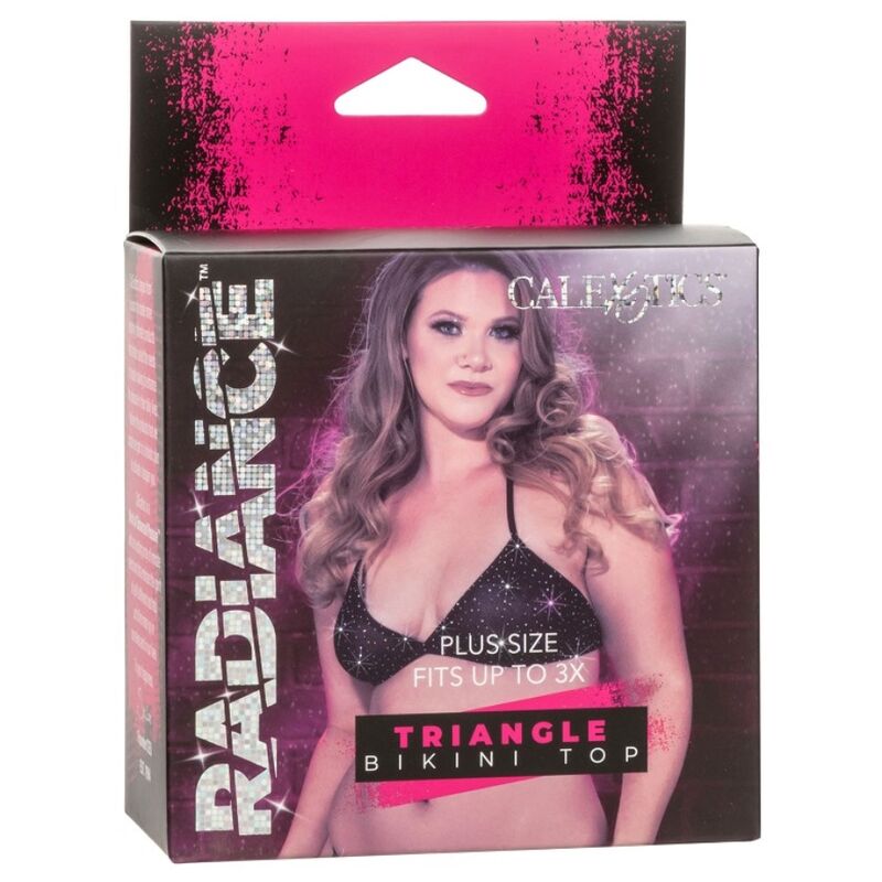 CALEXOTICS - RADIANCE TRIANGLE BIKINI-TOPP RHINE PLUS SIZE