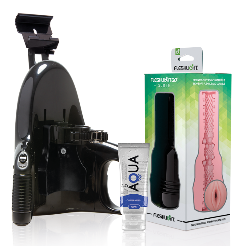 FLESHLIGHT - GO PINK LADY SURGE VAGINA + UNIVERSAL LAUNCH + AQUA KVALITETSGLIDMEDEL 50 ML