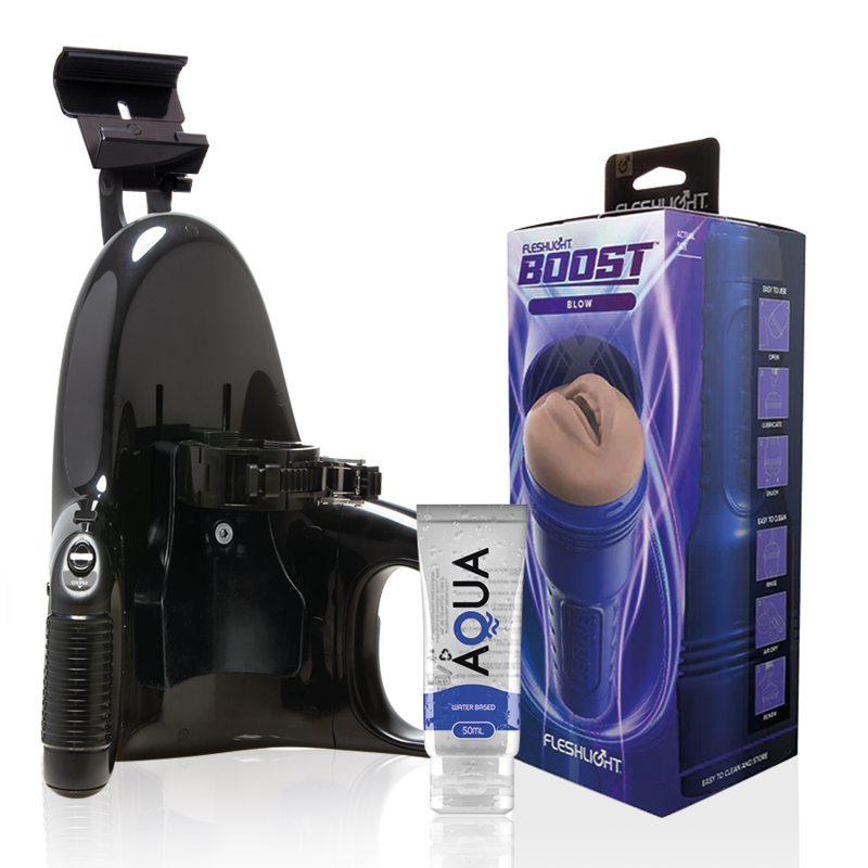 FLESHLIGHT - BLOW LM FLESH RP + UNIVERSAL LAUNCH + AQUA KVALITETSGLIDMEDEL 50 ML