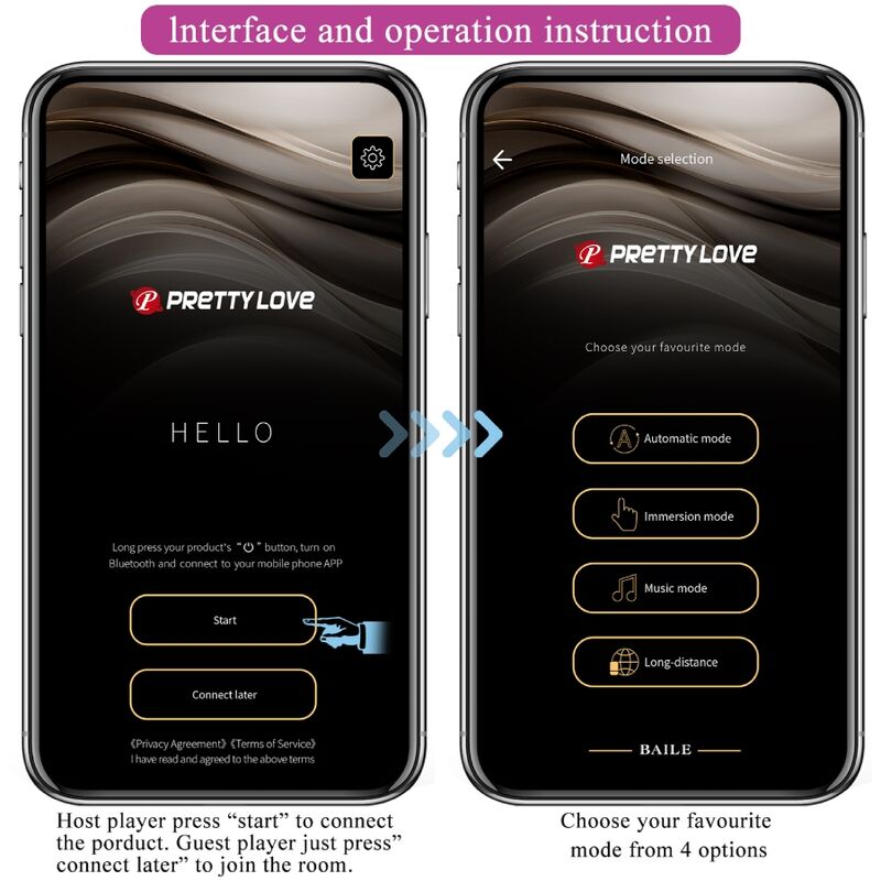 PRETTY LOVE - JAYLEEN VIBRATOR APP FJÄRRKONTROLL LILA