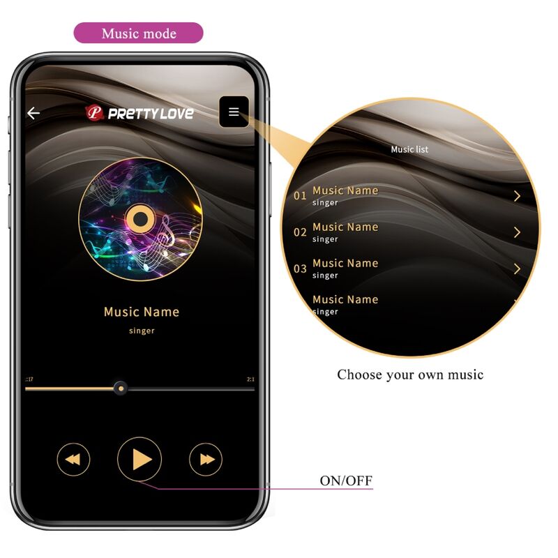 PRETTY LOVE - JAYLEEN VIBRATOR APP FJÄRRKONTROLL LILA