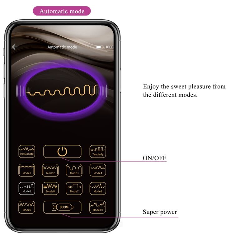 PRETTY LOVE - JAYLEEN VIBRATOR APP FJÄRRKONTROLL LILA
