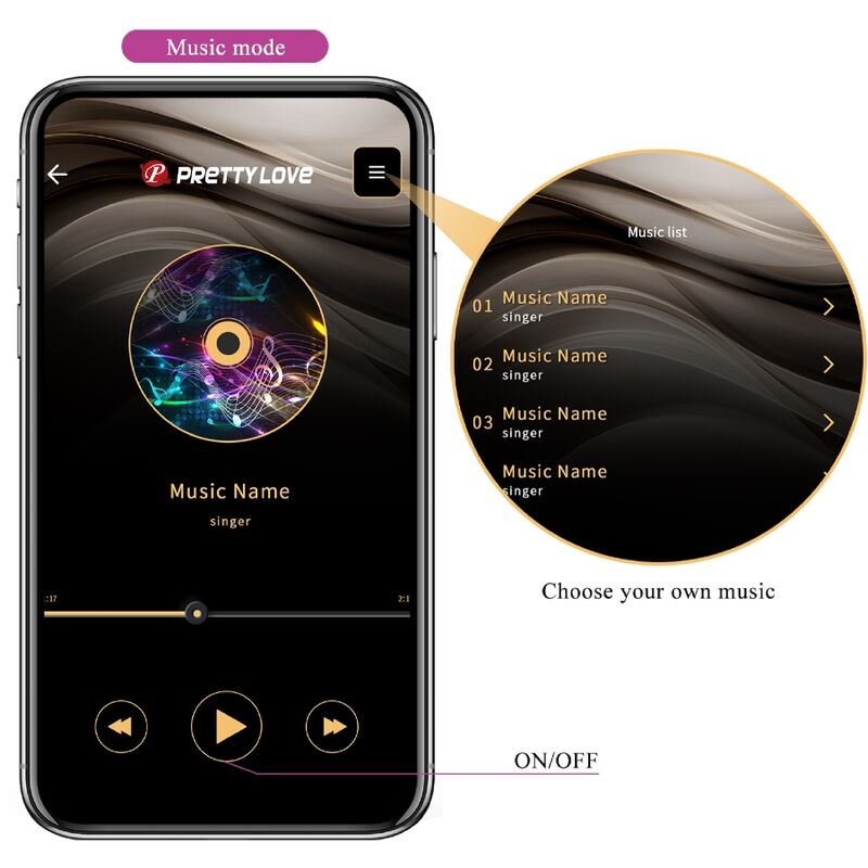 PRETTY LOVE - JEFFERSON APP-STYRD ANALPLUGG LILA