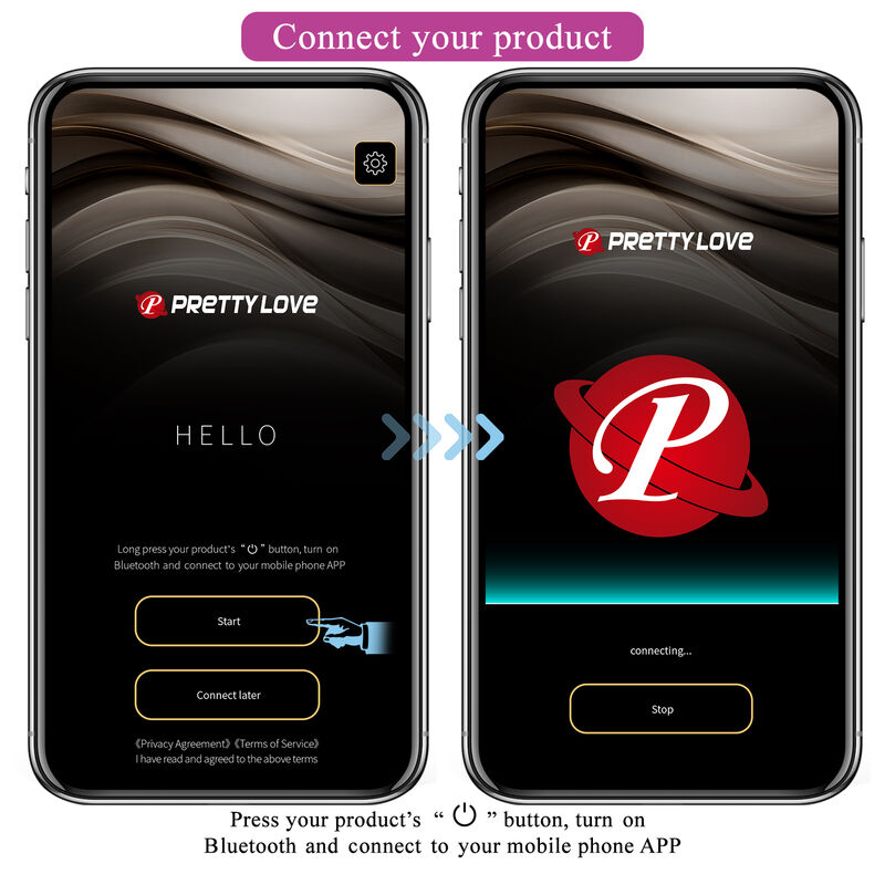 PRETTY LOVE - HECTOR ELEKTROCHOCKVIBRATOR MED APPKONTROLL LILA