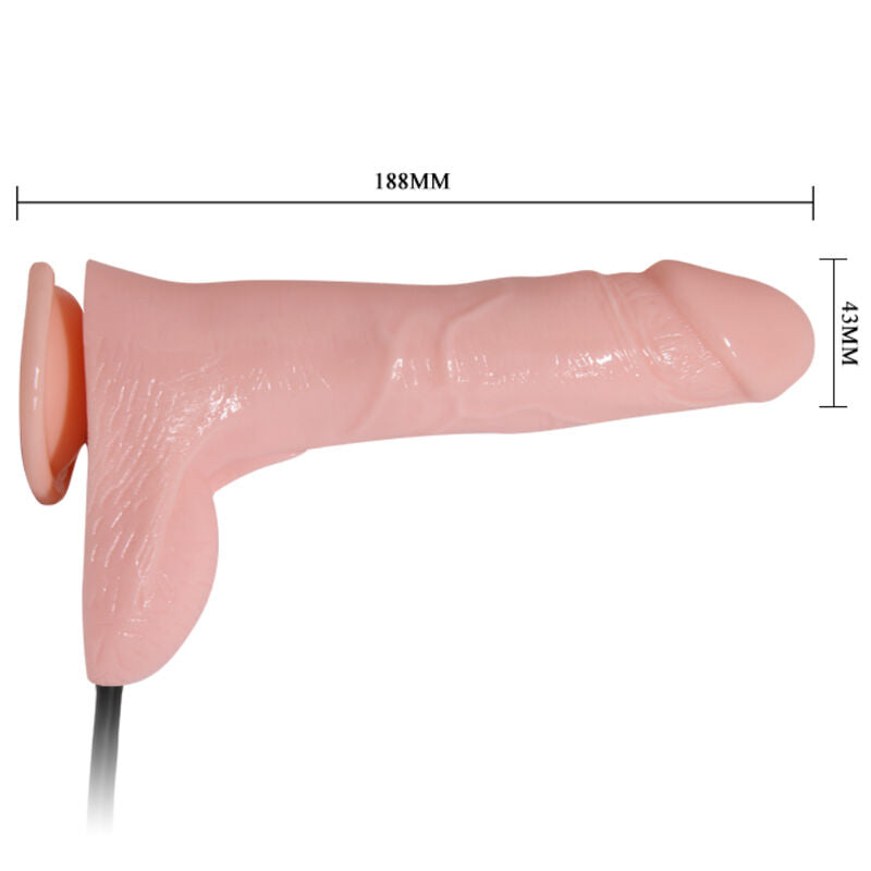 BAILE - UPPBLÅSBAR REALISTISK DILDO MED SUGKOPPA 15 CM
