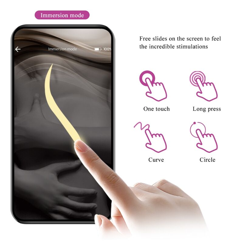 PRETTY LOVE - APP-STYRD VIBRERANDE ÄGG MED FISHERMAN-APP LILA