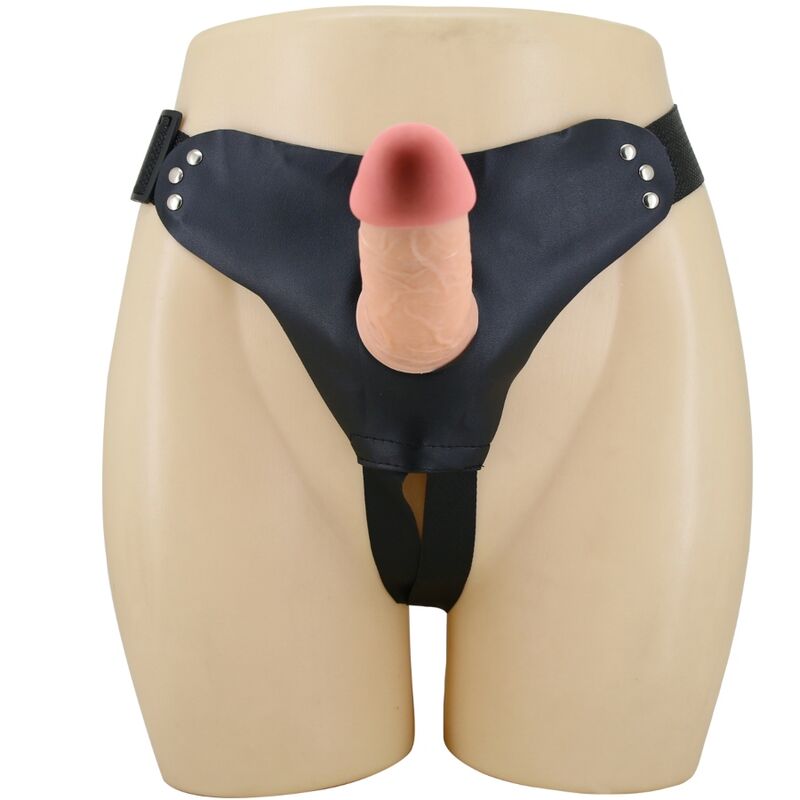PRETTY LOVE - MAVIS HARNESS UNIVERSAL TROSOR MED DILDO 19 CM NATURLIG