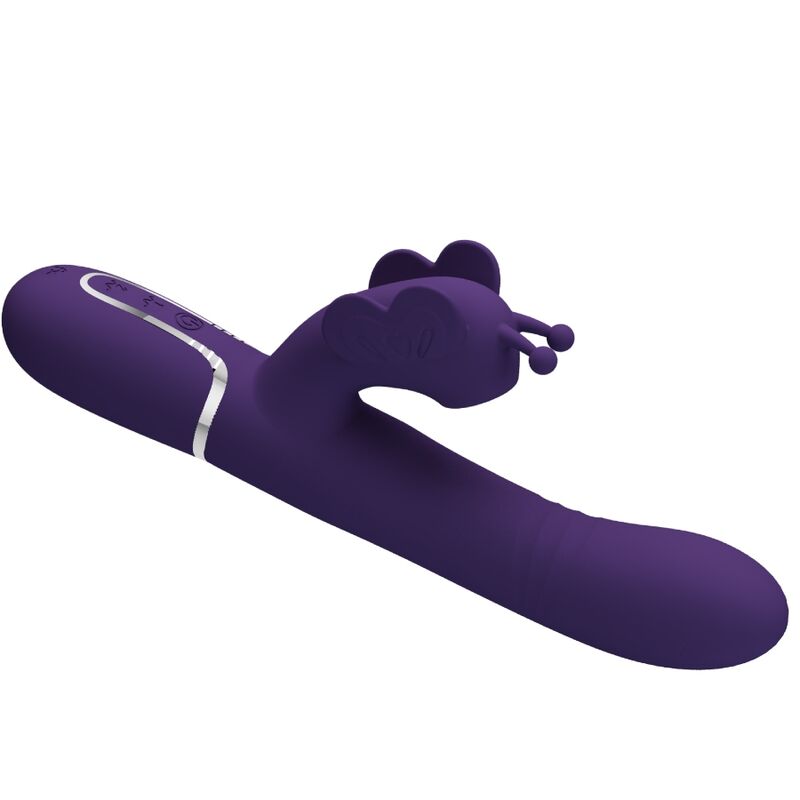 PRETTY LOVE - MULTIFUNKTIONELL KANINVIBRATOR 4 I 1 FJÄRIL LILA