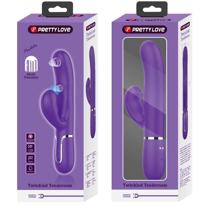 PRETTY LOVE - PERLITA G-PUNKTSVIBRATOR 3 I 1 MULTIFUNKTION LILA