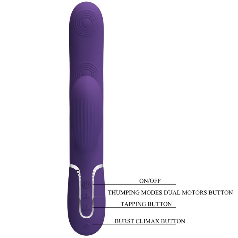 PRETTY LOVE - PERLITA G-PUNKTSVIBRATOR 3 I 1 MULTIFUNKTION LILA