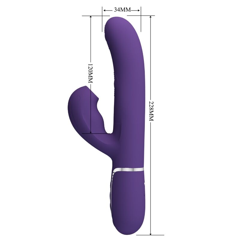 PRETTY LOVE - PERLITA G-PUNKTSVIBRATOR 3 I 1 MULTIFUNKTION LILA