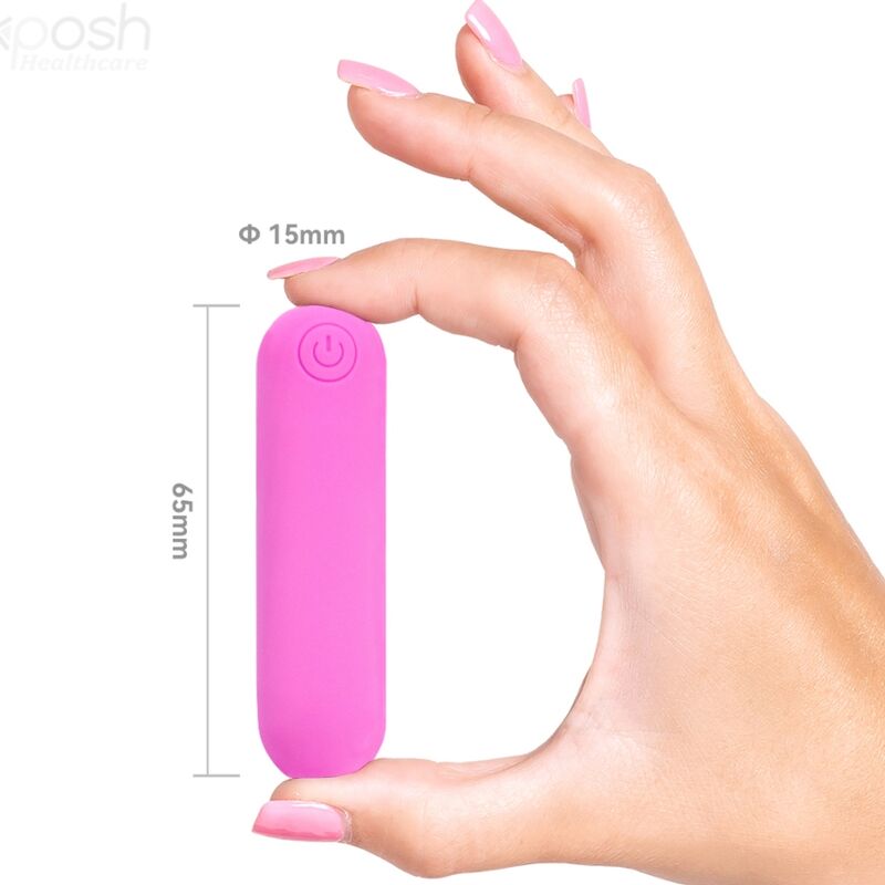 ARMONY - SPLASH HEHE VIBRATOR KULA SILIKON 10 VIBRATIONER 65 X 15 CM ROSA