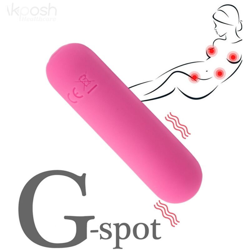 ARMONY - SPLASH HAHA VIBRATOR KULA SILIKON 10 VIBRATIONER 75 X 19 CM ROSA
