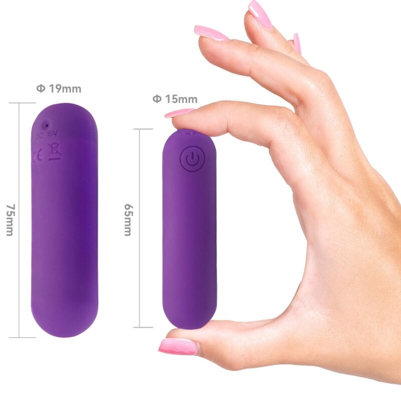 ARMONY - SPLASH HAHA VIBRATOR KULA SILIKON 10 VIBRATIONER 75 X 19 CM LILA