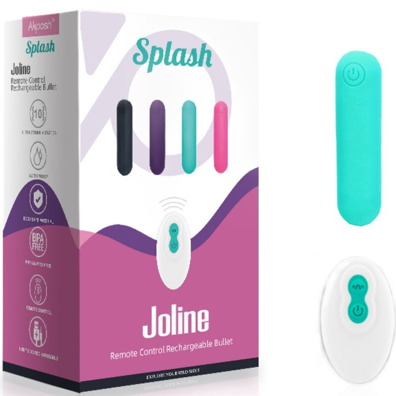ARMONY - SPLASH JOLINE VIBRATOR KULA SILIKON FJÄRRKONTROLL 10 VIBRATIONER 65 X 15 CM GRÖN