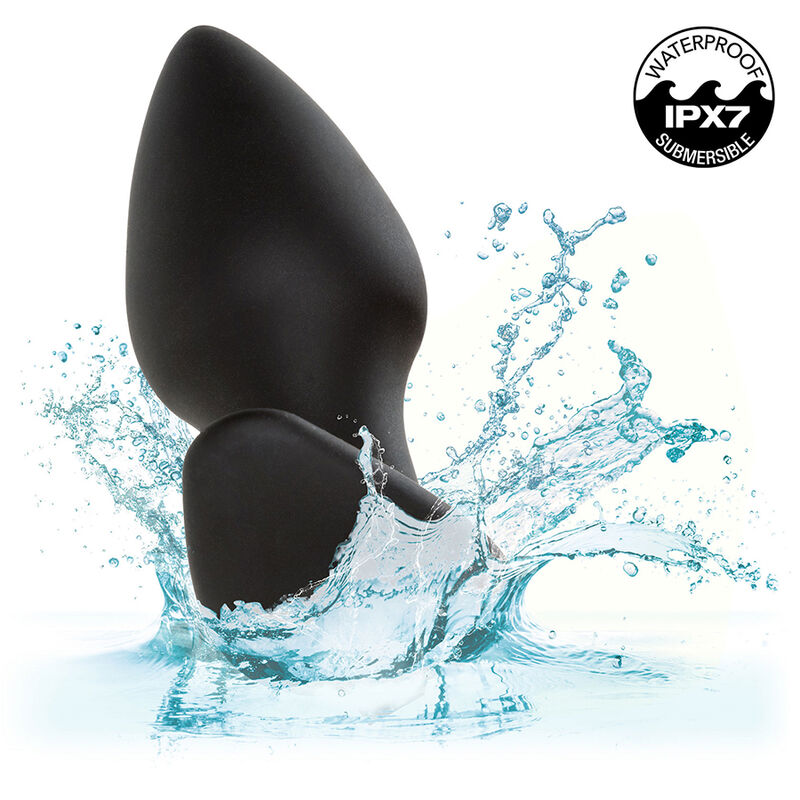 CALEXOTICS - ROCK BOTTOM PERFEKT ANALPLUGG 10 VIBRATIONER SILIKON SVART