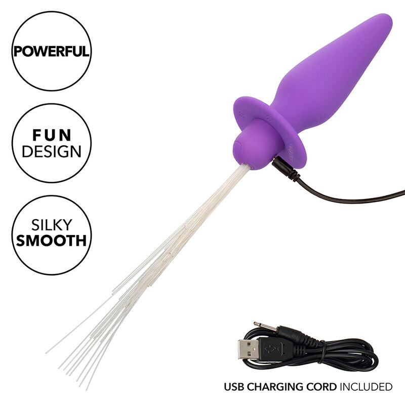 CALEXOTICS - SOUTHERN LIGHT LIGHT UP ANALPLUGG 10 VIBRATIONER SILIKON LILA