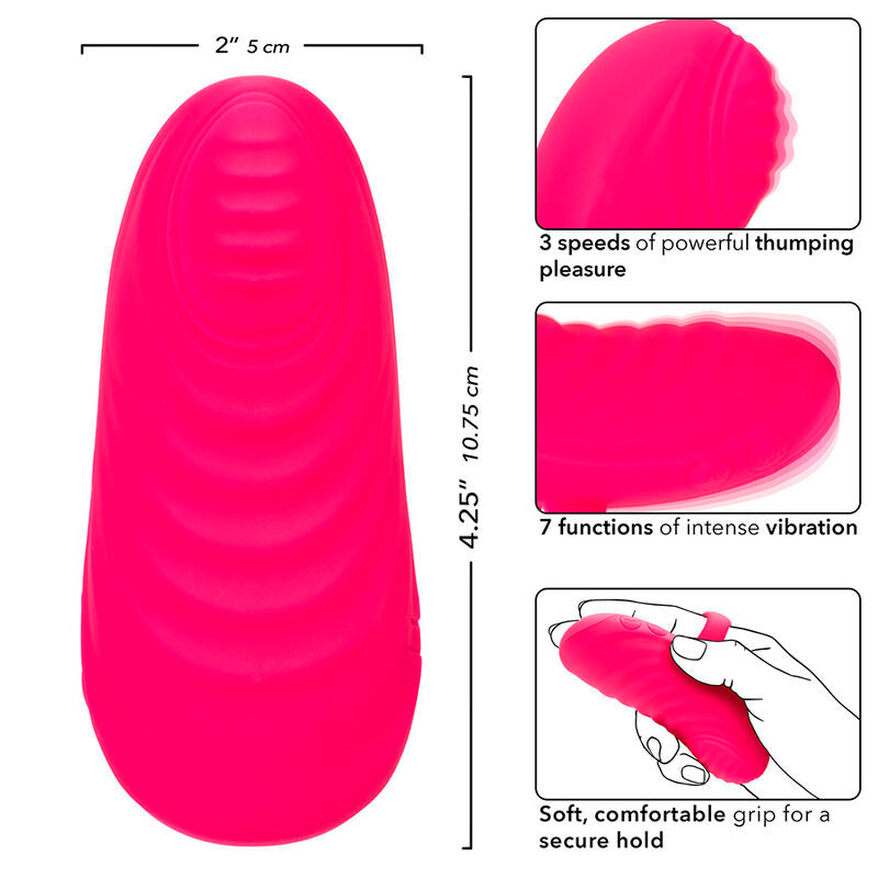 CALEXOTICS - ENVY HANDHÅLLD RULLANDE MASSAGEAPPARAT MED BOLL 7 VIBRATIONER ROSA