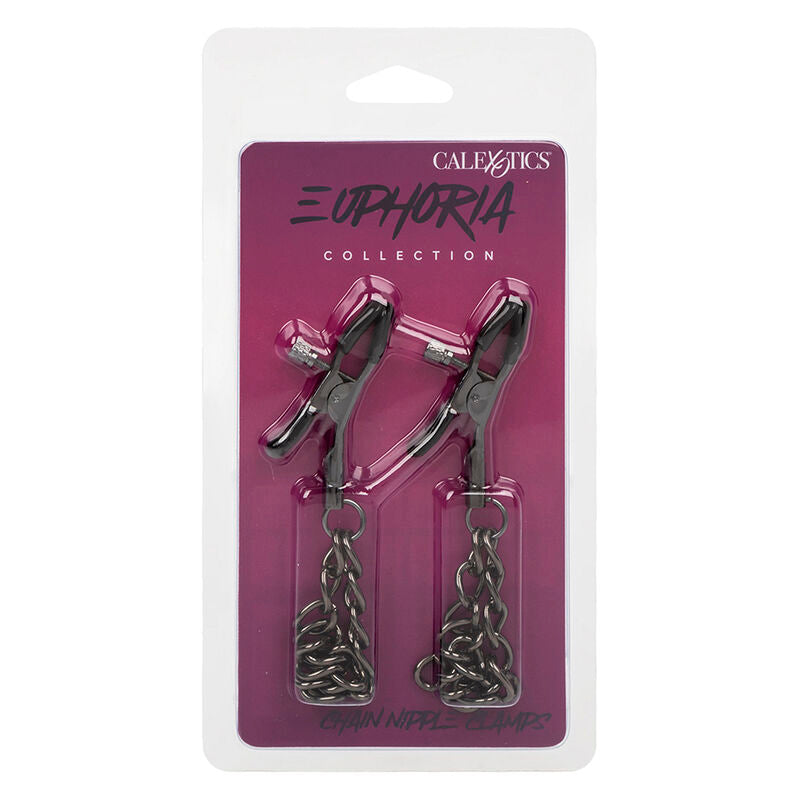 CALEXOTICS - EUPHORIA KEDJA BRÖSTVÅRTKLÄMMA 14,5 CM