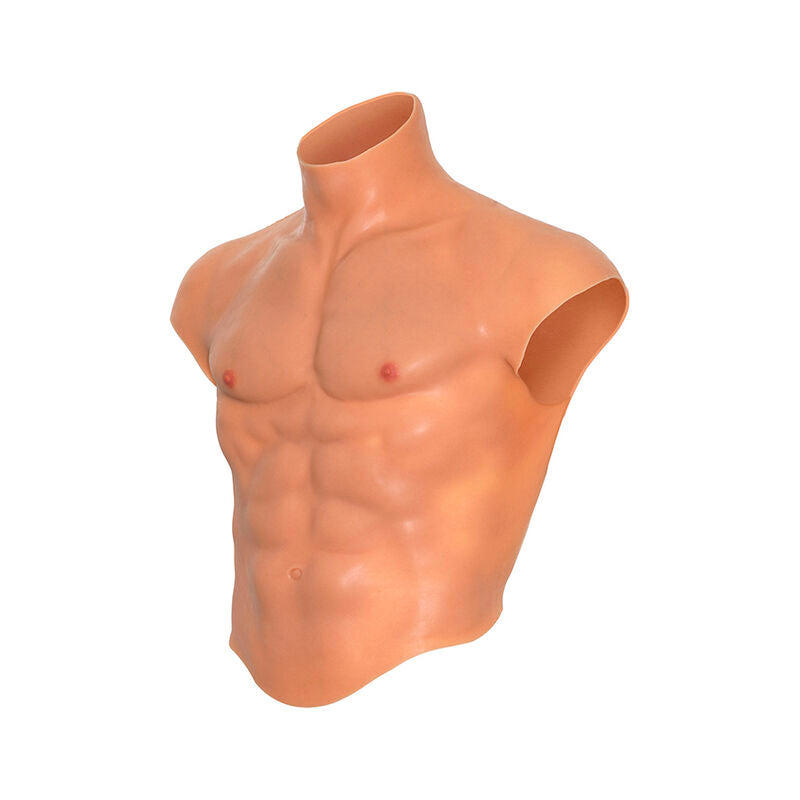 HIDDEN DESIRE - ALTER EGO SILIKONTRYCK MED HERRTORSO I SILIKON MED ABS-KÖTT