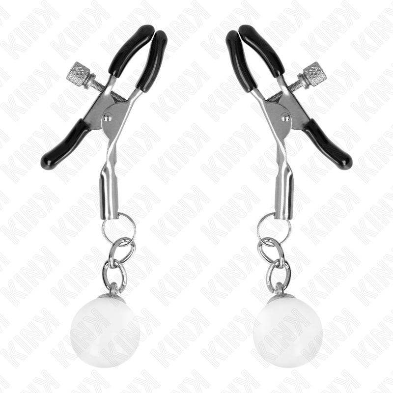KINK - GLASKURLOR NIPPELKLÄMMA SILVER 6 CM