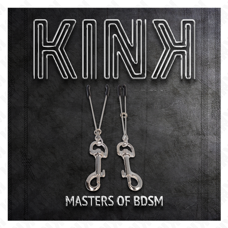 KINK - TUNN KROK NIPPELKLÄMMA SILVER 7 CM