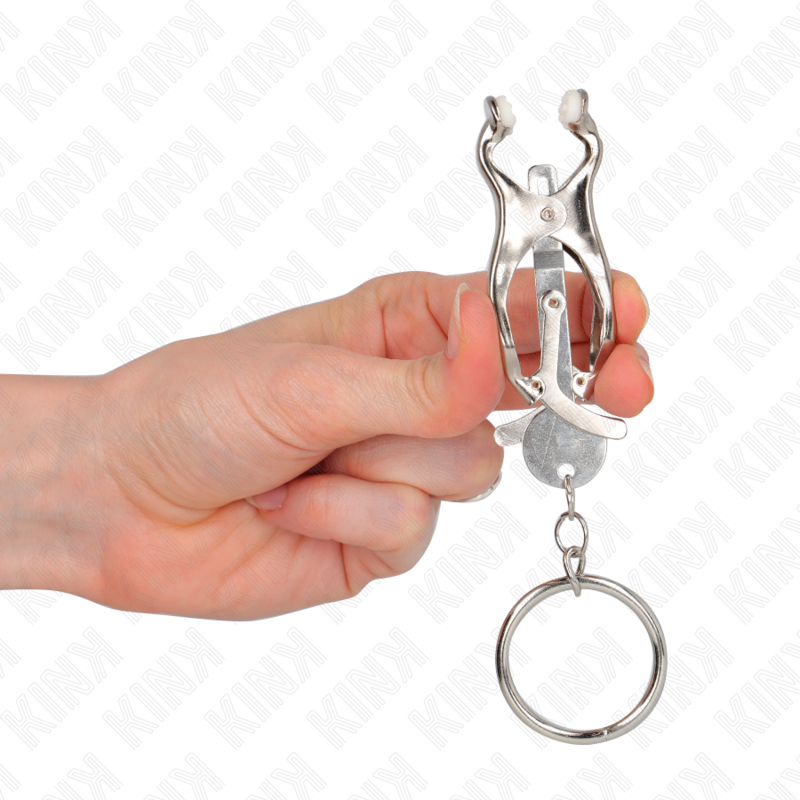 KINK - O-RING JAPANSK KLÖVER NIPPELKLÄMMA SILVER