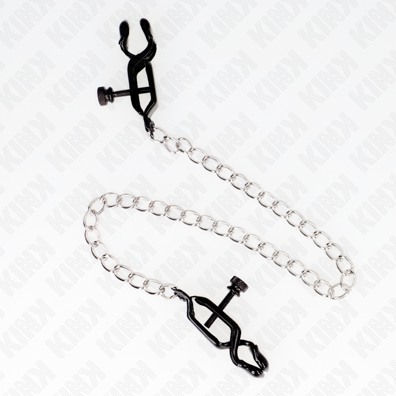 KINK - PLATA KEDJOR NIPPELKLÄMMA SILVER 30 CM