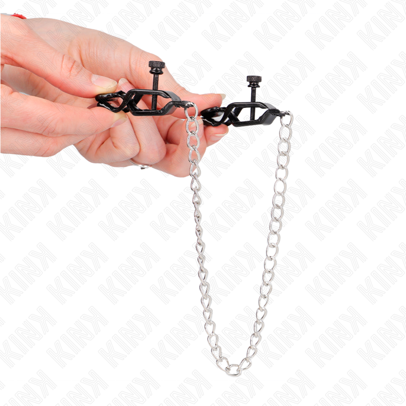 KINK - PLATA KEDJOR NIPPELKLÄMMA SILVER 30 CM