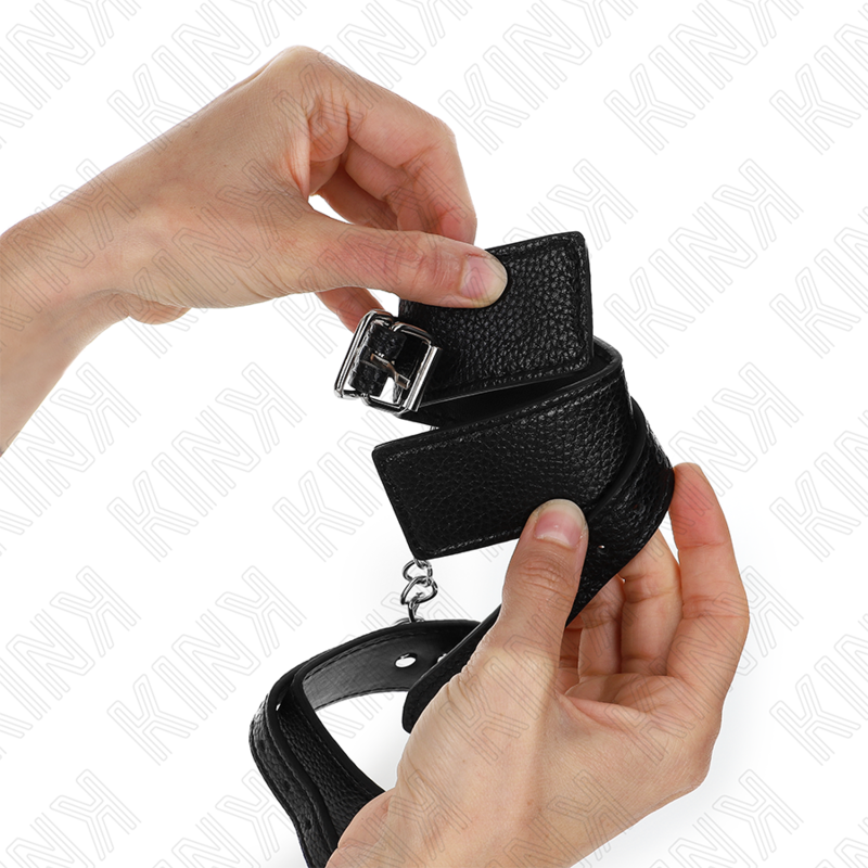 KINK - ORMMÖNSTERAD HANDLEDSBÄLTE SVART JUSTERBAR 20-28 CM X 5,4 CM