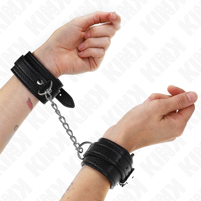 KINK - ORMMÖNSTERAD HANDLEDSBÄLTE SVART JUSTERBAR 20-28 CM X 5,4 CM