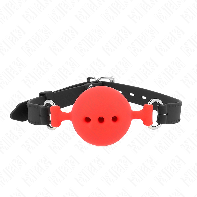 KINK - HELSILIKONMUVE 55 x 2 CM MED 5 CM BOLL STORLEK L RÖD JUSTERBAR 35-51 CM